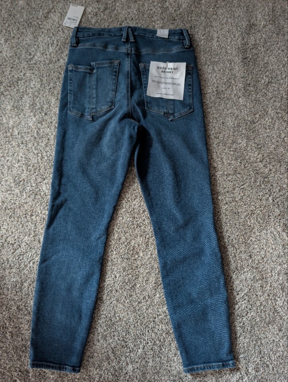 NWT Good American Good Waist Skinny Jeans High Rise Dark Wash Sz 6/28 - Picture 4 of 7